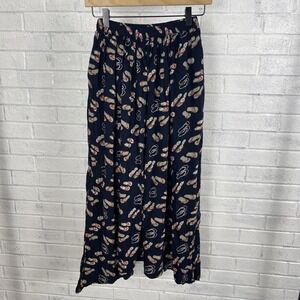 Neeru Kumar India Pull On‎ Palazzo Pants Womens Size M Flip Flop Print Flowy